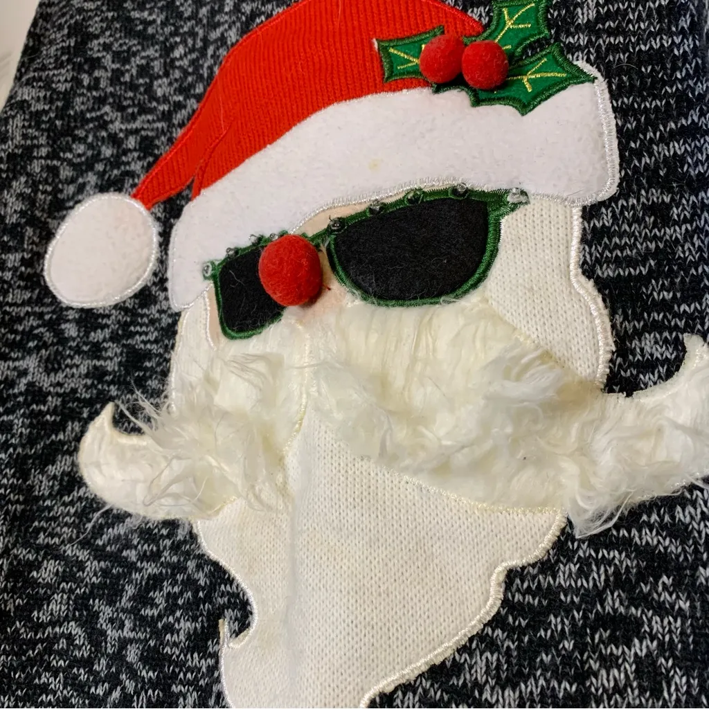 Cool Santa 3D Beard Christmas Sweater - Image 3