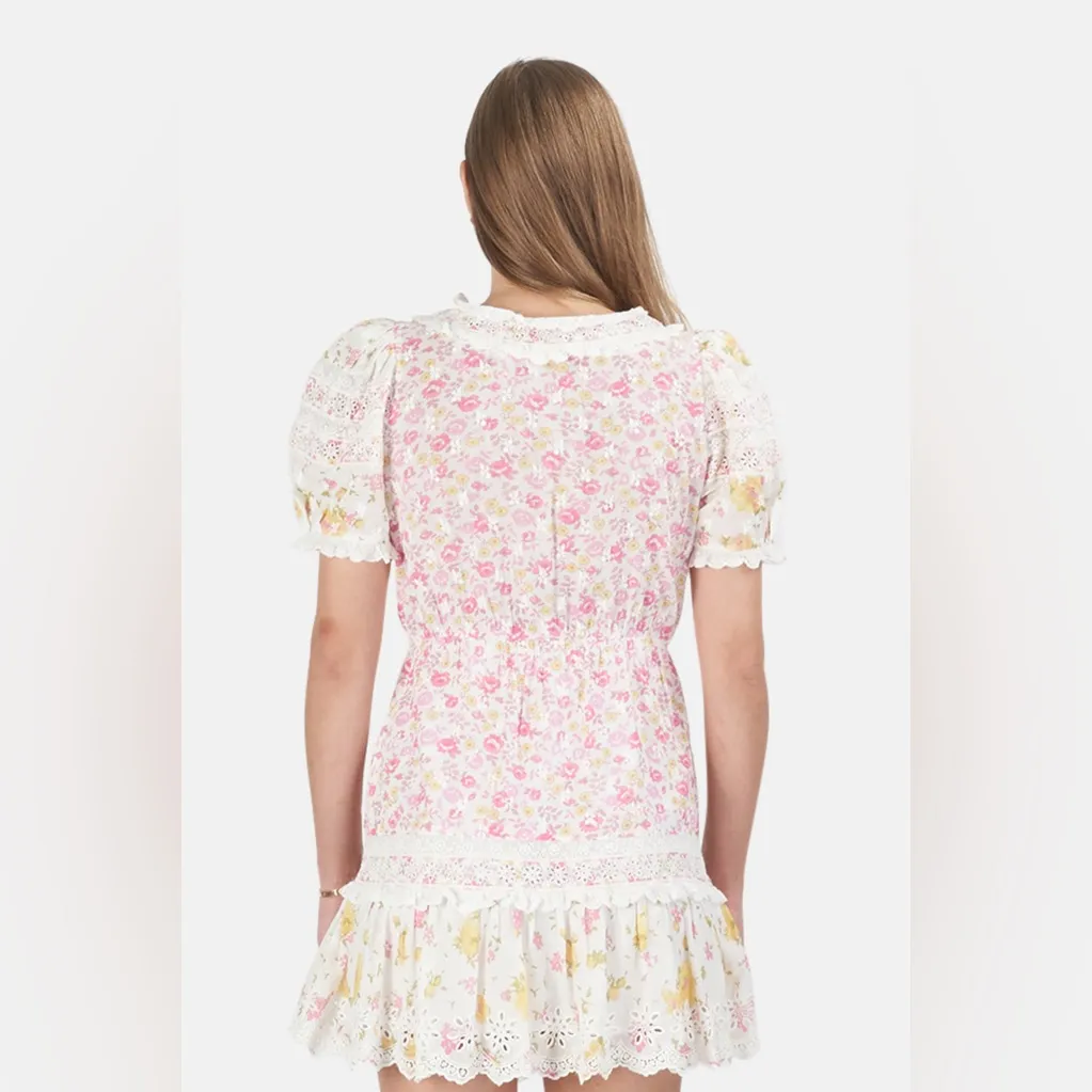 NWOT Loveshackfancy belen dress in lemonade stand - Image 3
