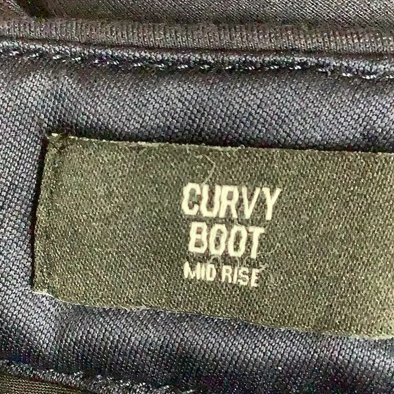 Express Size 10L Curvy Boot Mid Rise Dark Blue Dress Pants. Preloved - Image 8