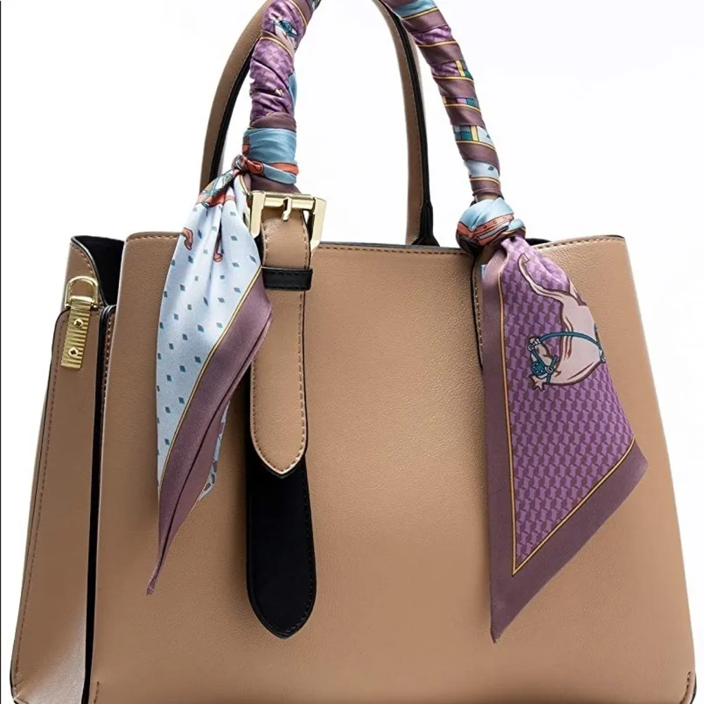 La Ceida Skinny Multicolor Multi purpose silk Scarf - Image 7