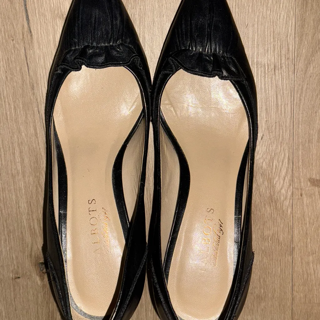 Talbots  Black Pointed Toe Heels - Image 5