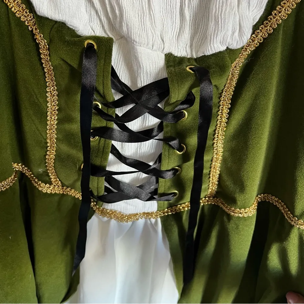 Leg Avenue  Plus Size Thief Of Hearts Corset Peasant Costume Dress - Image 8