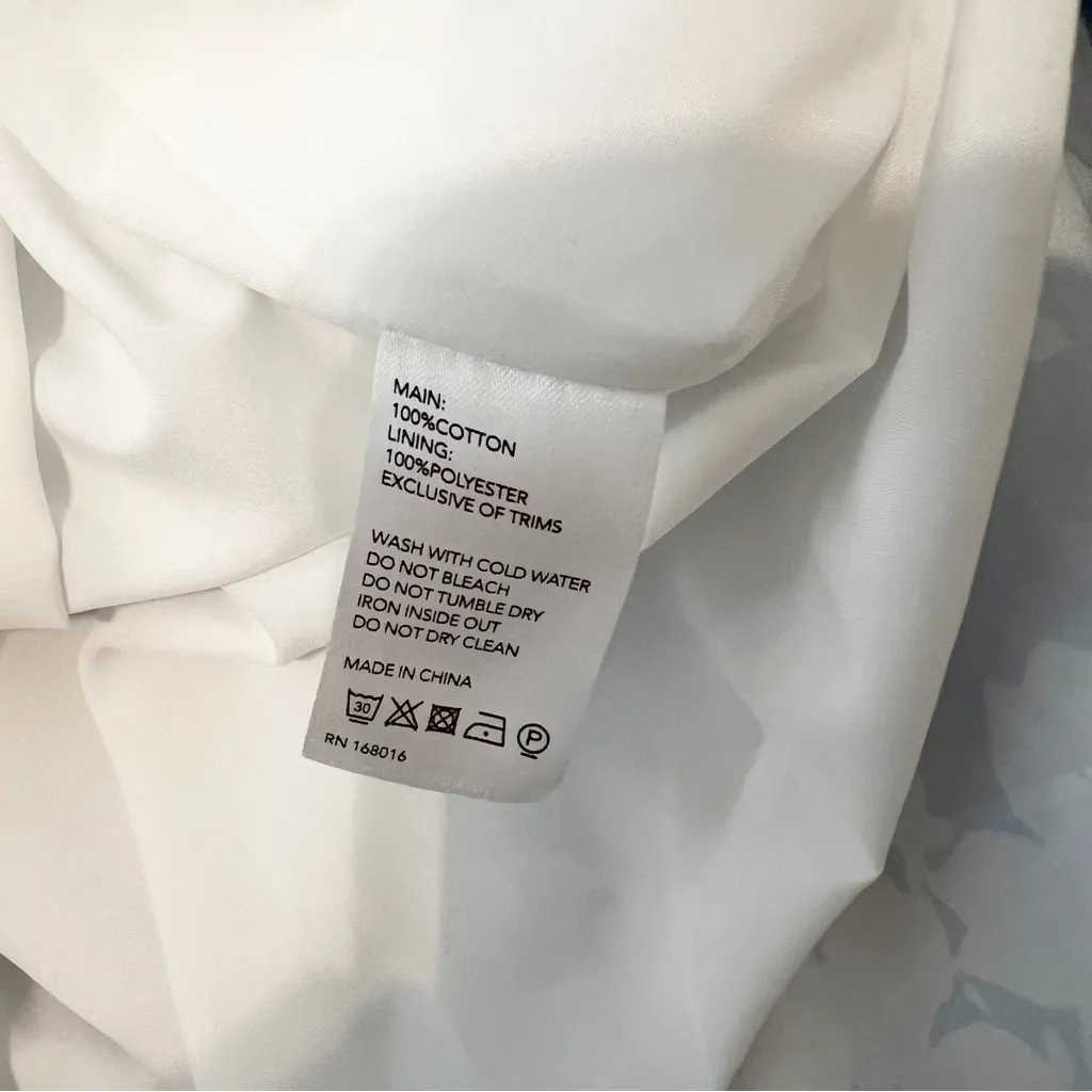 Mason's Daughter Midi Skirt Blue Ditsy Cotton Poplin in Women's Small S - Image 4