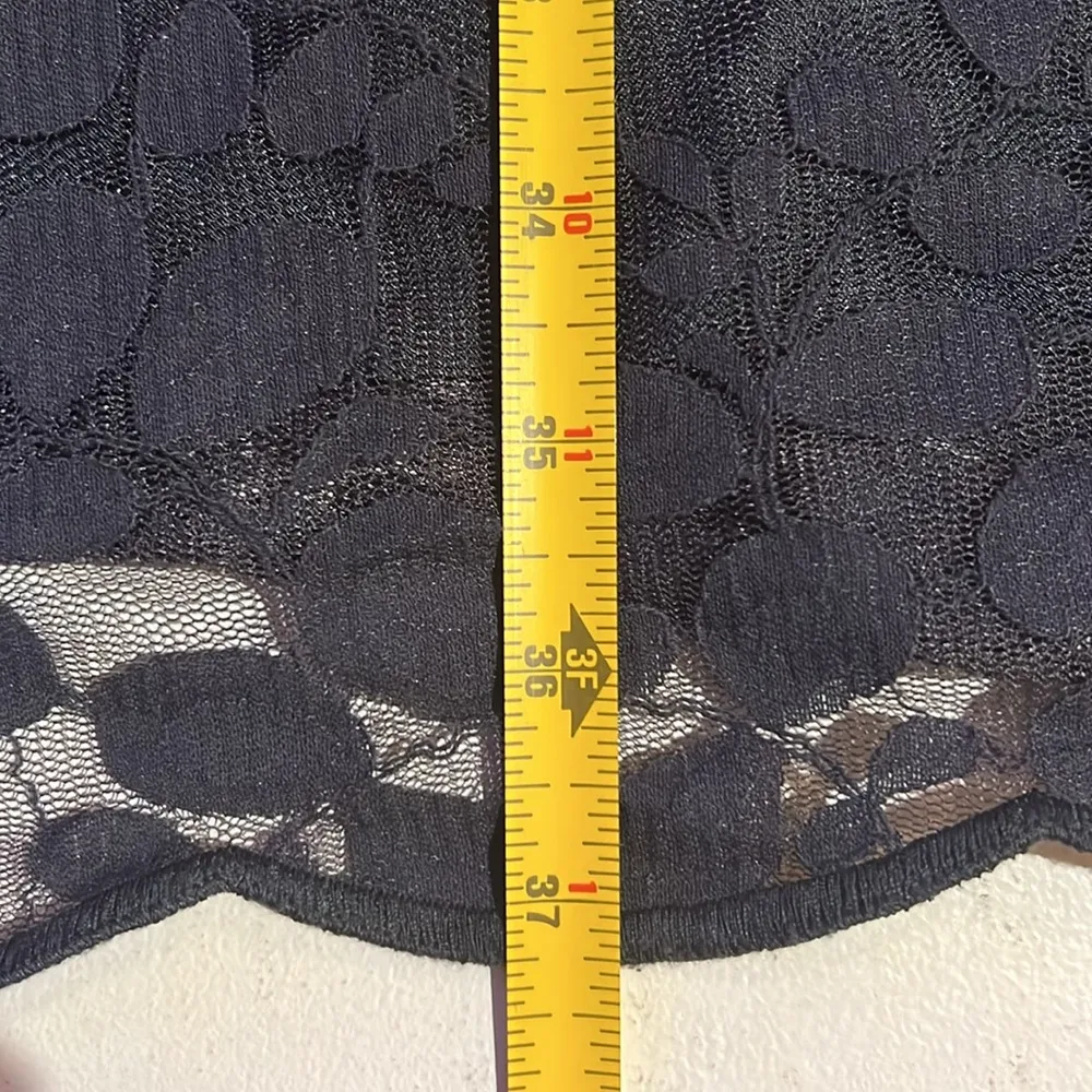 Garnet Hill Bohéme Easy Lace Black Dress.
Cocktail, whimsy goth, dark romantic 6 - Image 14