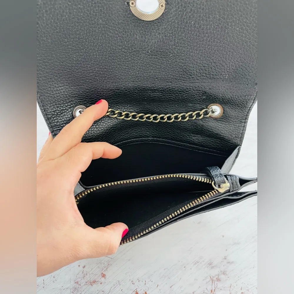 Anthropologie Leanna Crossbody Bag in Honey Black $68 - Image 6