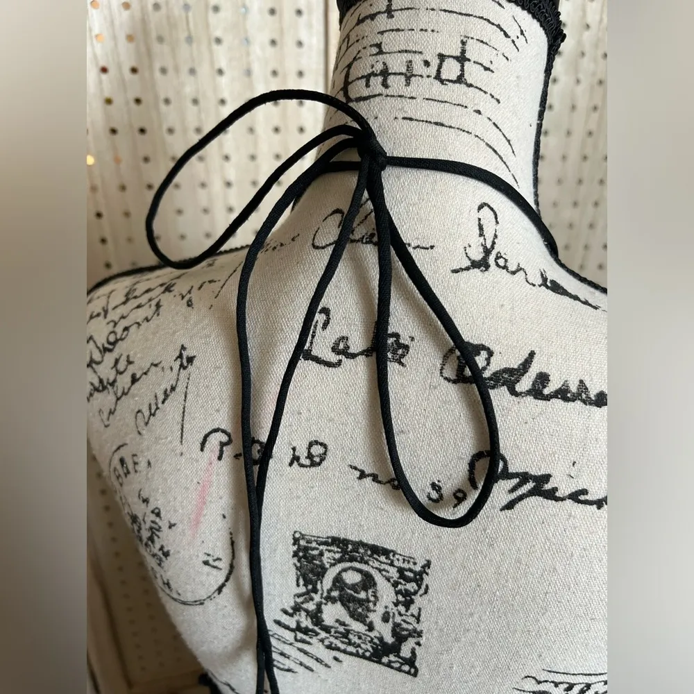 Women’s Lacey Halter Top Dress Adjustable String Tie Up Sz Lg - Image 7