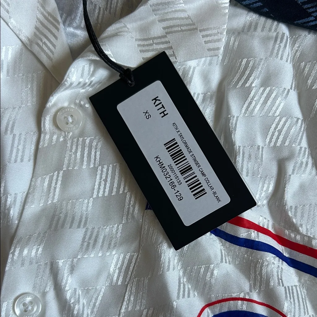 Kith TaylorMade Stinger Camp Collar Shirt White Size XS - Image 5