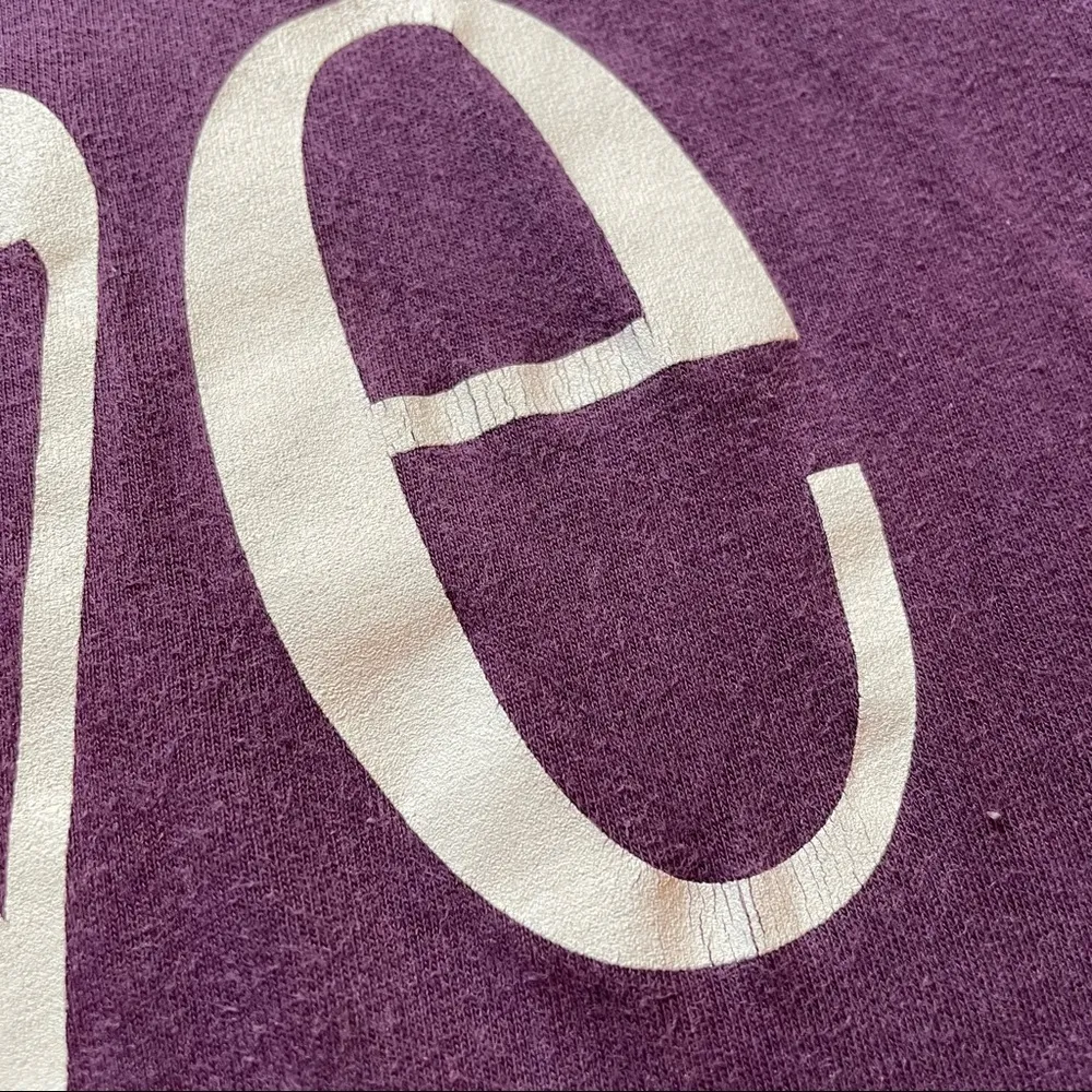 American Apparel Riffraff  Purple Louisiana State Love Short Sleeve Tee Small - Image 3