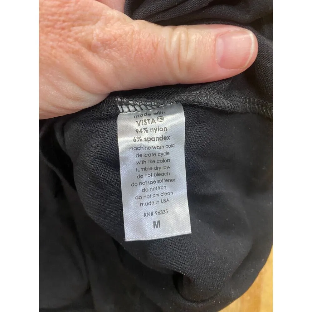 Susana Monaco Bodycon Mini Dress Womens Medium Black Crossover Halter Ruched B48 - Image 6