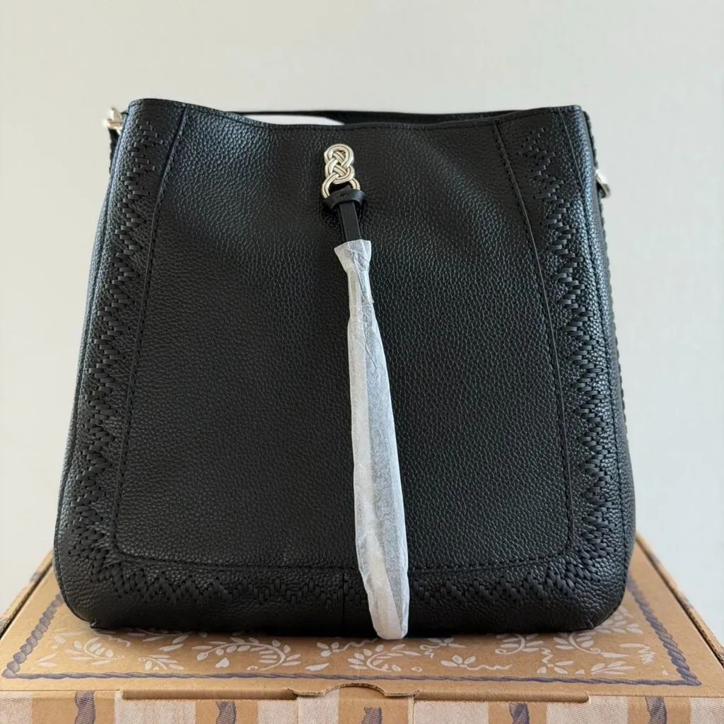 Brighton Georgia Convertible Hobo in Black - Image 6