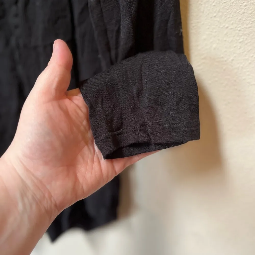 Lark + Grey Women’s Colorful Embroidered Floral Lace Bohemian Blouse Medium Black - Image 7