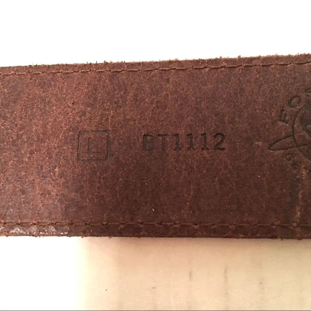 Fossil leather & silver belt L - Image 7