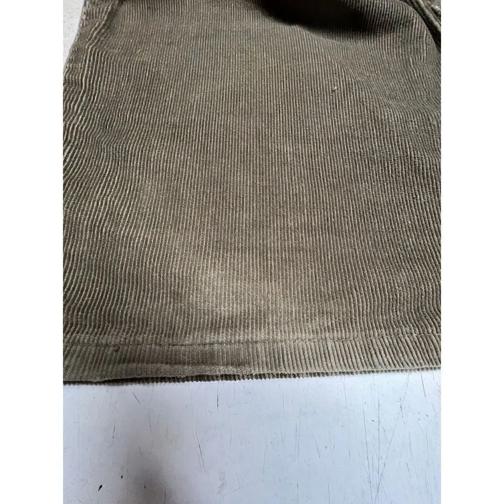 Levi Wide Leg corduroy pants Sz 11 Olive Green Brown - Image 11