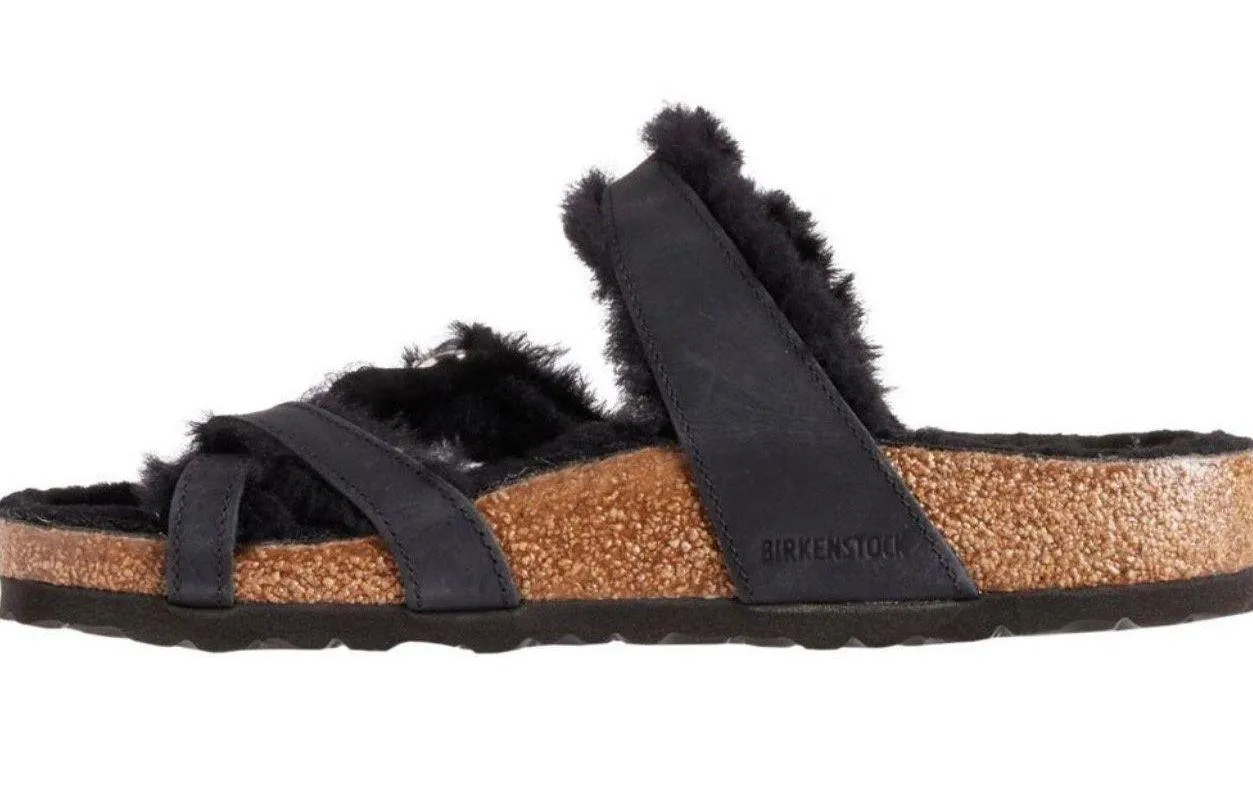 Mayari Shearling Black Natural Leather Oiled - Image 3
