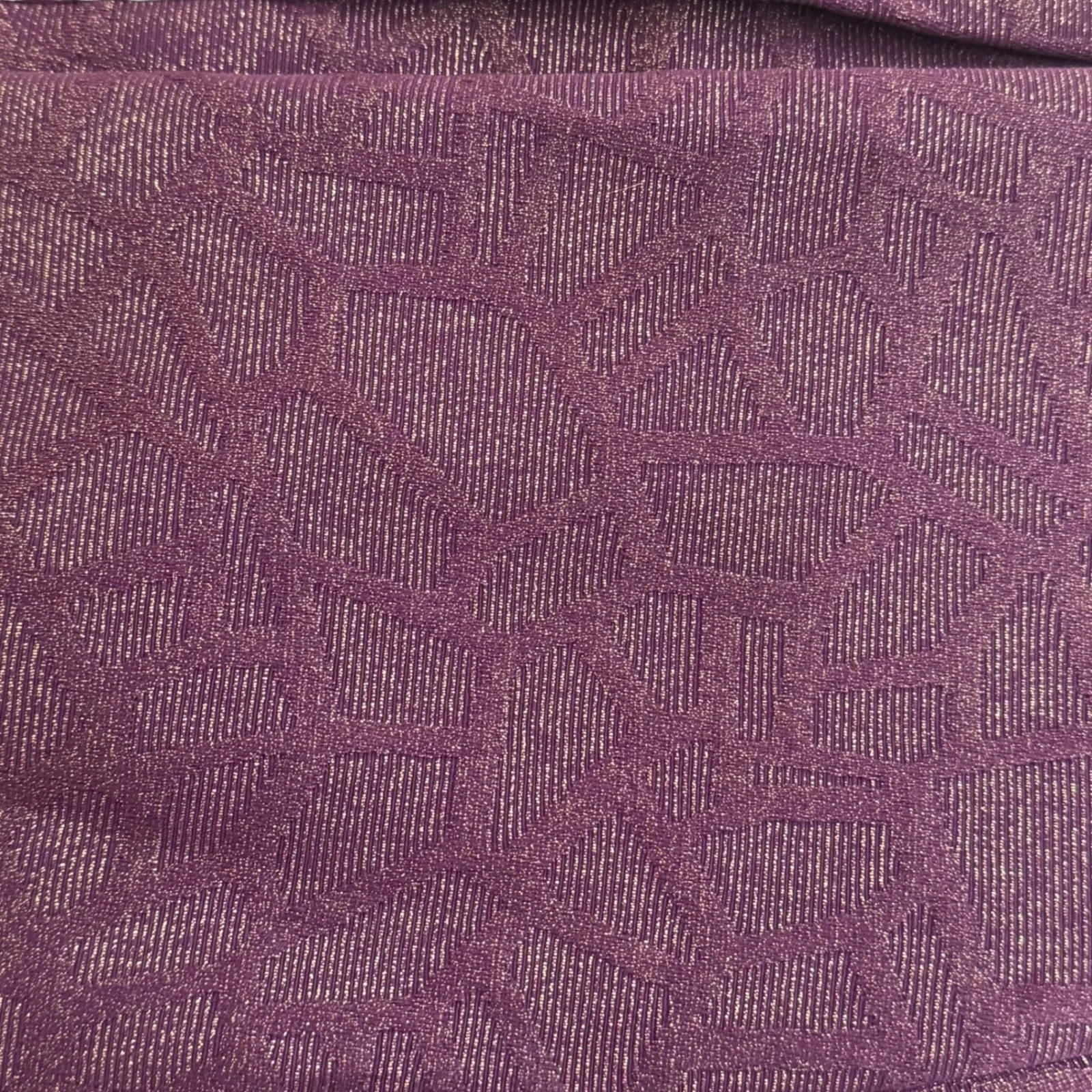 Simonton Says Purple Gold Metallic‎ Button Front Blazer Jacket Size L Statement Size L - Image 11