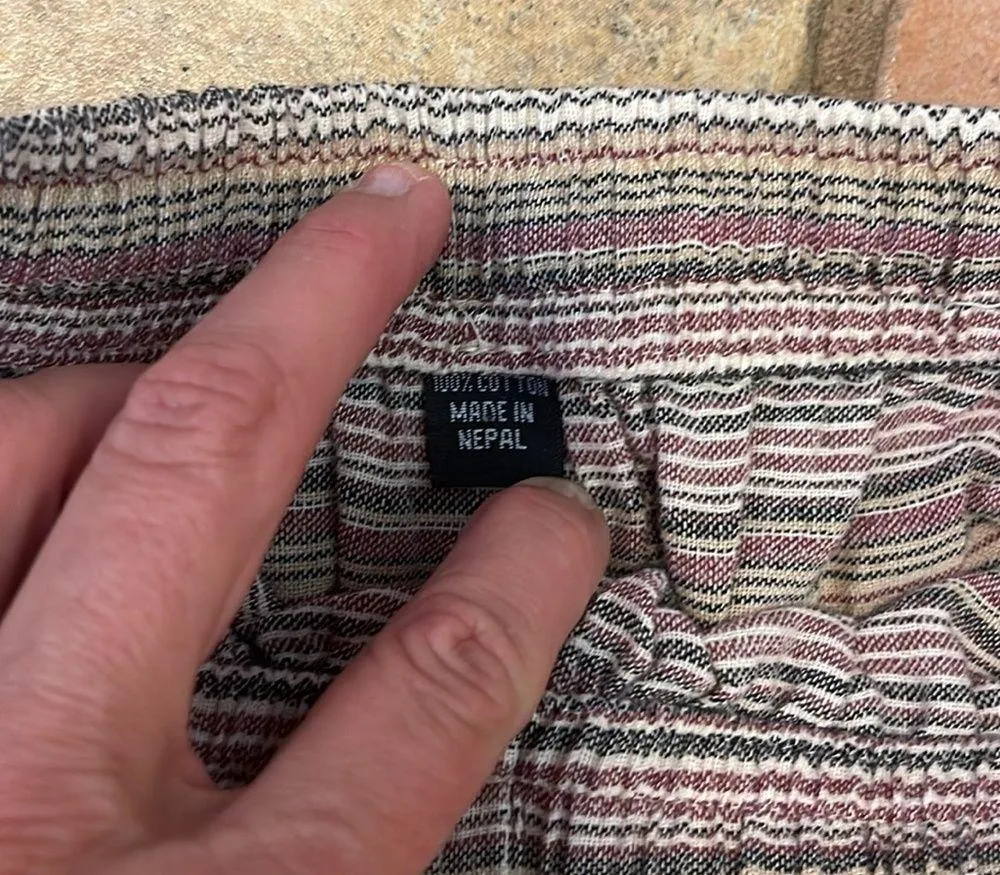 Made in Nepal Harem Pants size S/M - Image 4