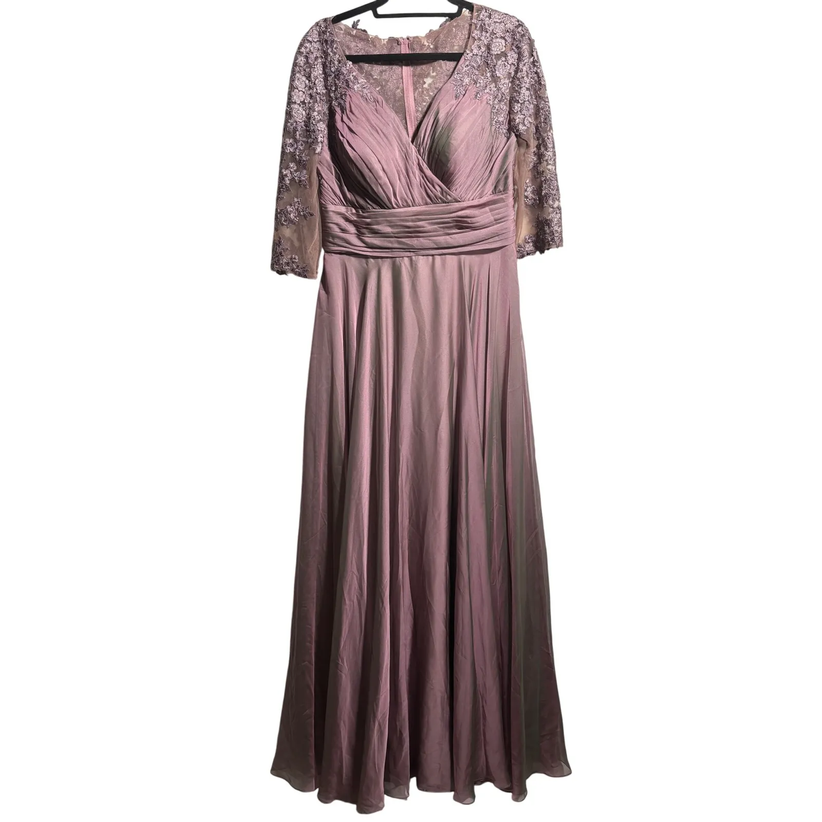 NWT La Femme Dress 27153 Size 10 Dusty‎ Lilac - Image 2