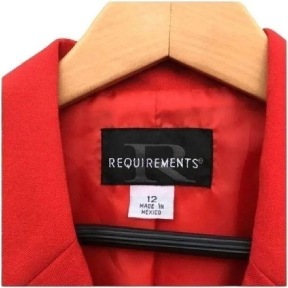 Requirements Women’s Red Blazer Jacket - Image 4