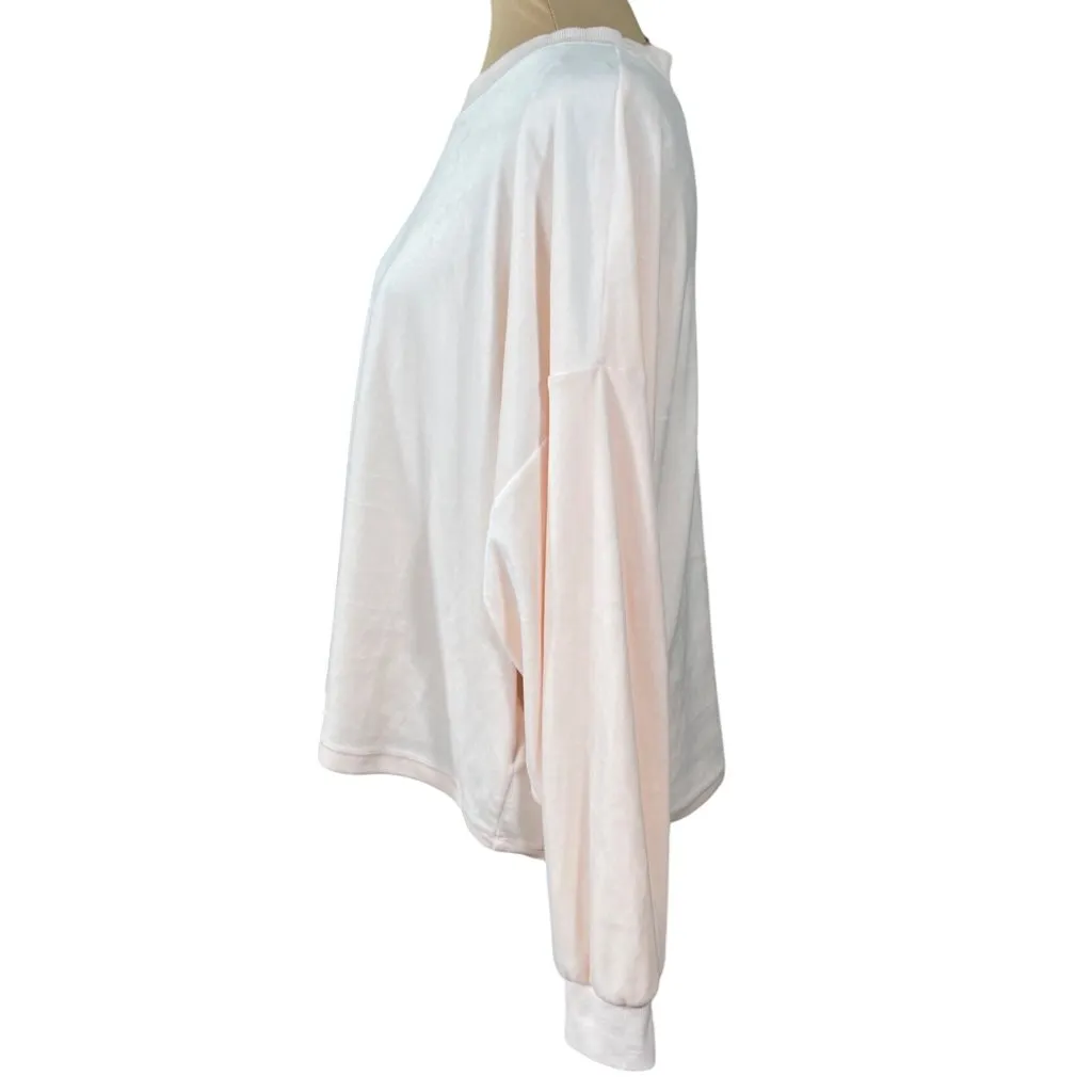 Old Navy Velour Sweatshirt Pullover Light Pink Size XL Extra Large Lounge - Image 2