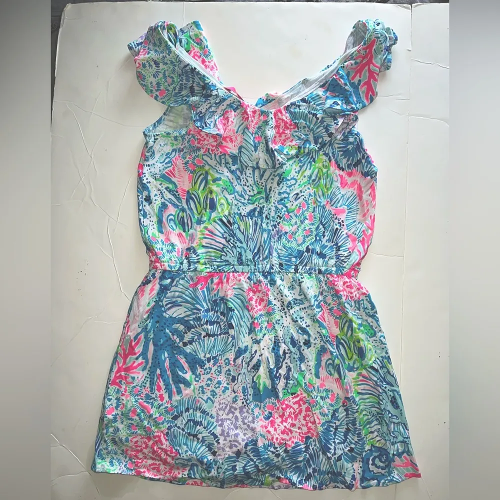 Lilly Pulitzer Ruffled Romper Size S - Image 4