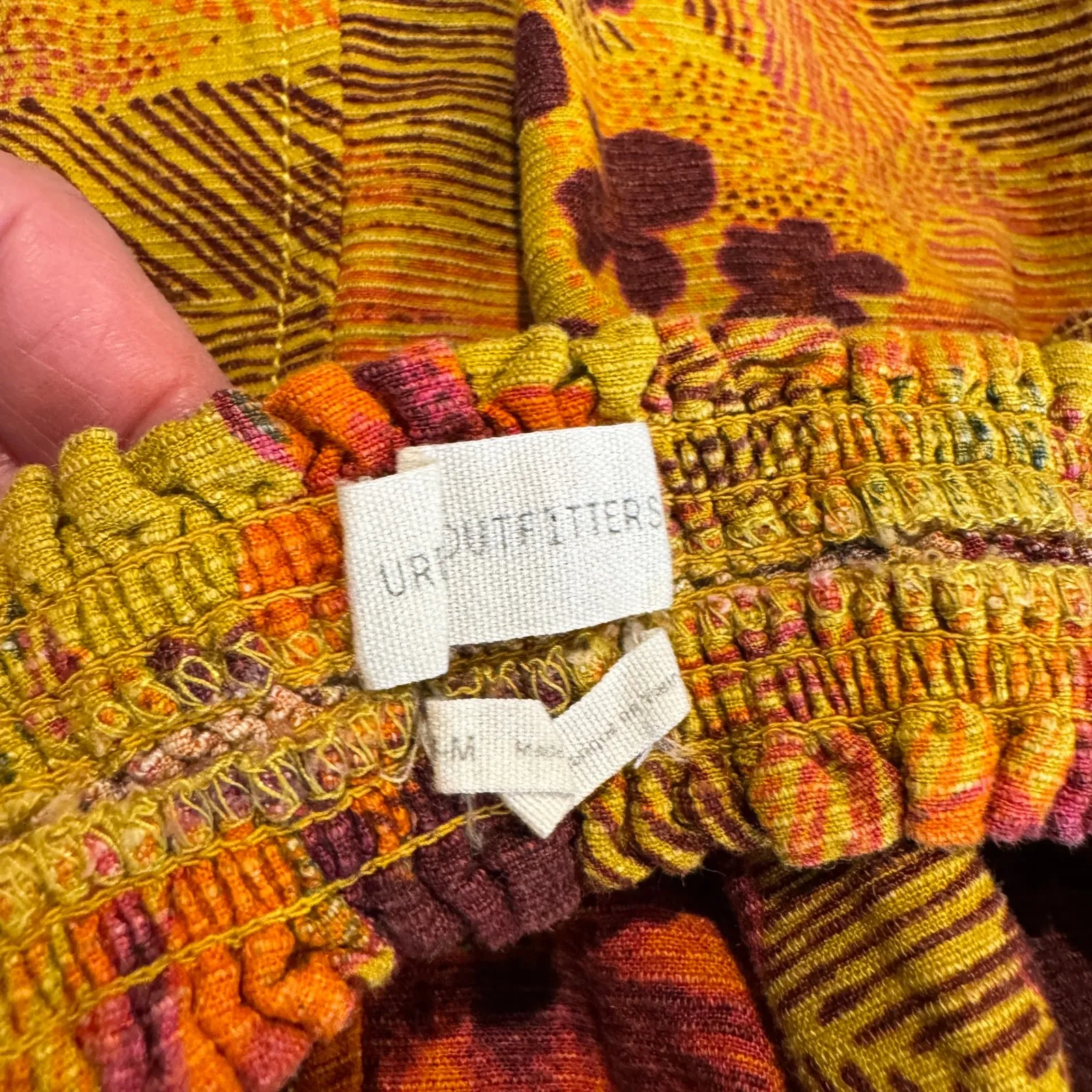 Urban Outfitters Floral Print Mini Dress Cutout Back Sundress Size M - Image 11