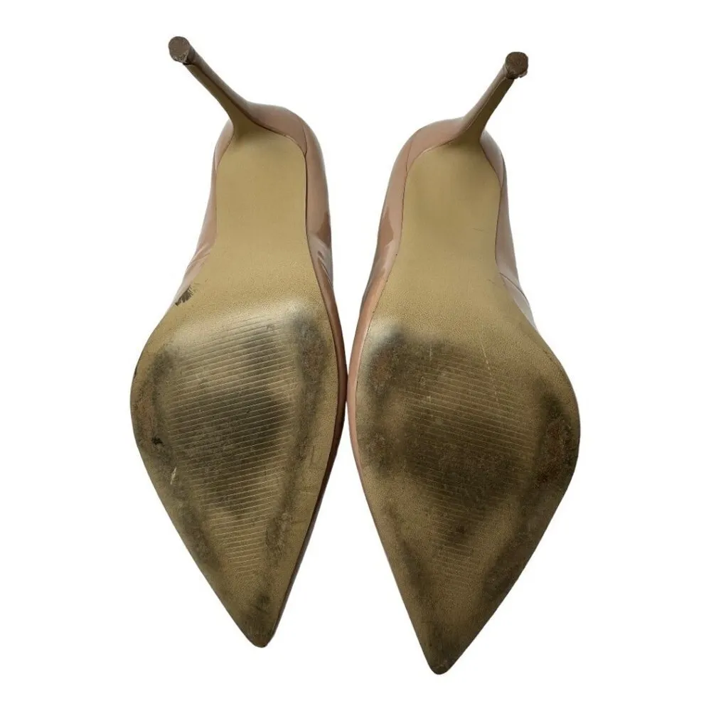 Steve Madden Womens‎ 9 Daisie Heel Pink Taupe Vegan Leather Stiletto Pumps - Image 10