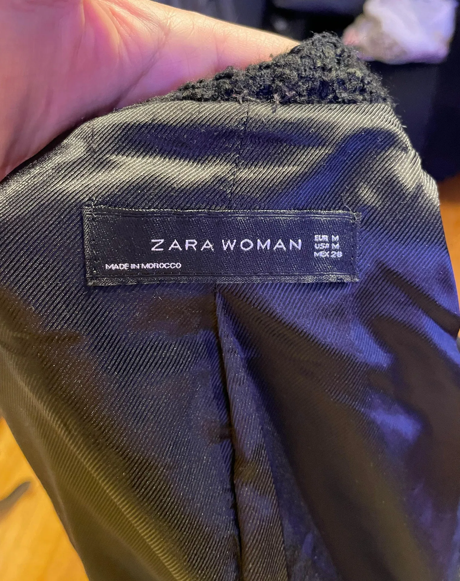 Cascade Draped Tweed Textured Asymmetric hem Winter  - Image 6