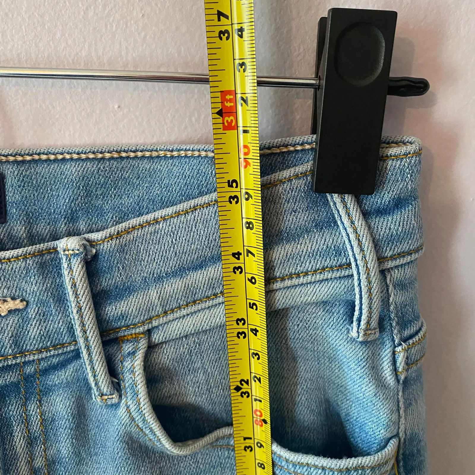 Mother Denim The Hustler Ankle Fray Jeans in High-Life Cropped Women's size 26 - Image 10