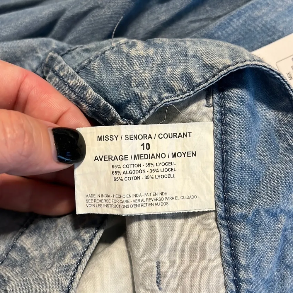 CODE BLEU 10/29 regular St Lucia wash Sienna zip button closure missy average Blue - Image 11