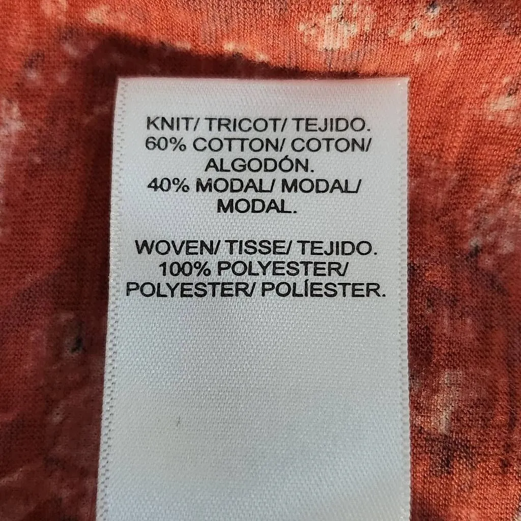 Lucky Brand Red Floral Print Boho Top Size Small Red Floral Top - Image 10