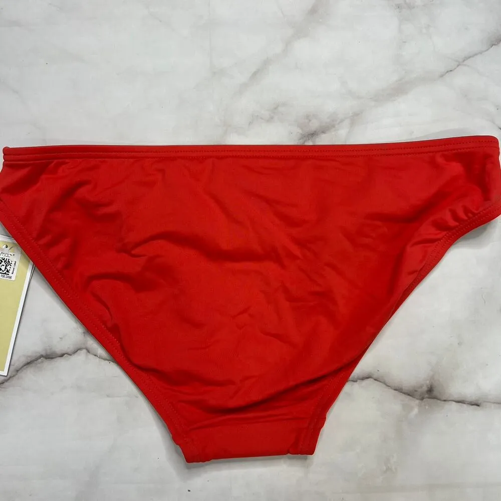 Michael Kors Hipster Bikini Bottom Size XS Ruby Red New - Image 3