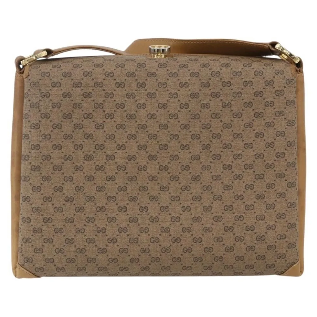 Micro GG Supreme Shoulder Bag PVC Beige Gold 001 20 1368 Authentic - Image 8