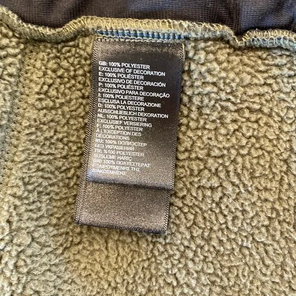 The North Face Women's Gemma Fleece Hoodie Jacket Olive‎ Green and Black Size L - Image 9