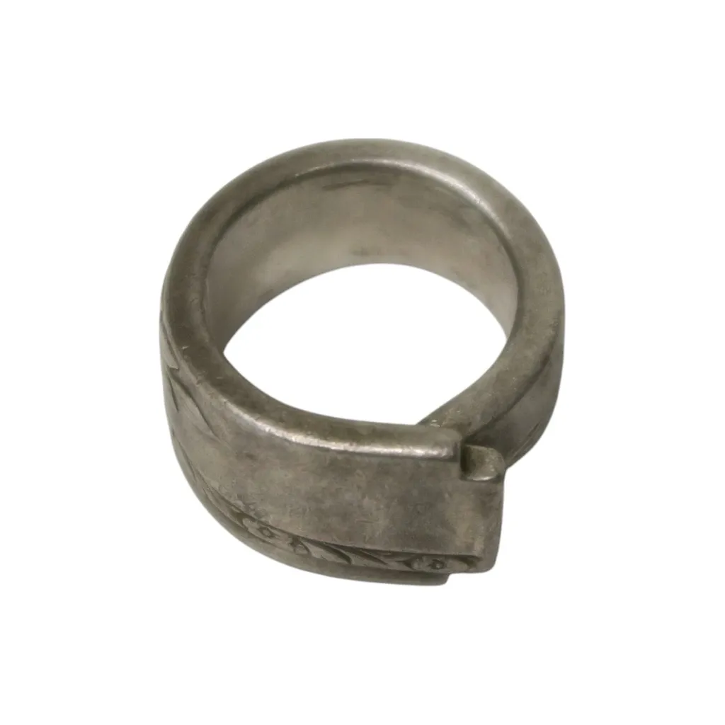 Vintage Silver Grenoble Spoon Ring - Image 7