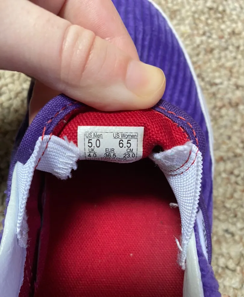 Vans Purple Corduroy - Image 4