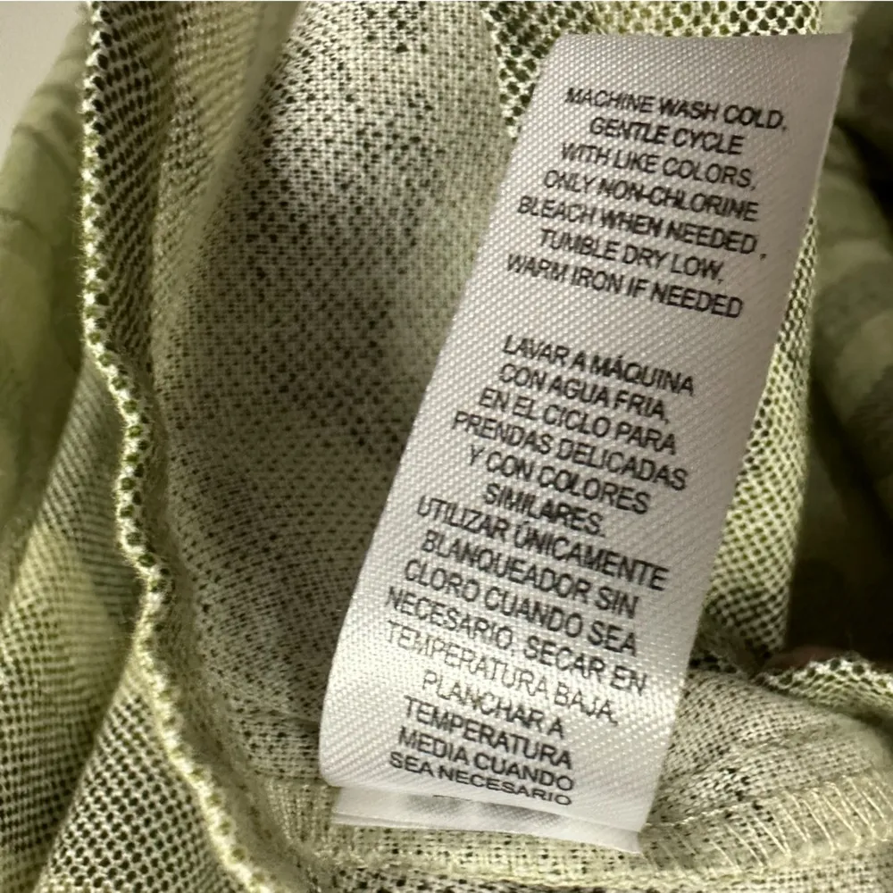 Full Circle Trends with Love Green Camo Overall Pocket Lightweight Mini Dress M - Image 9