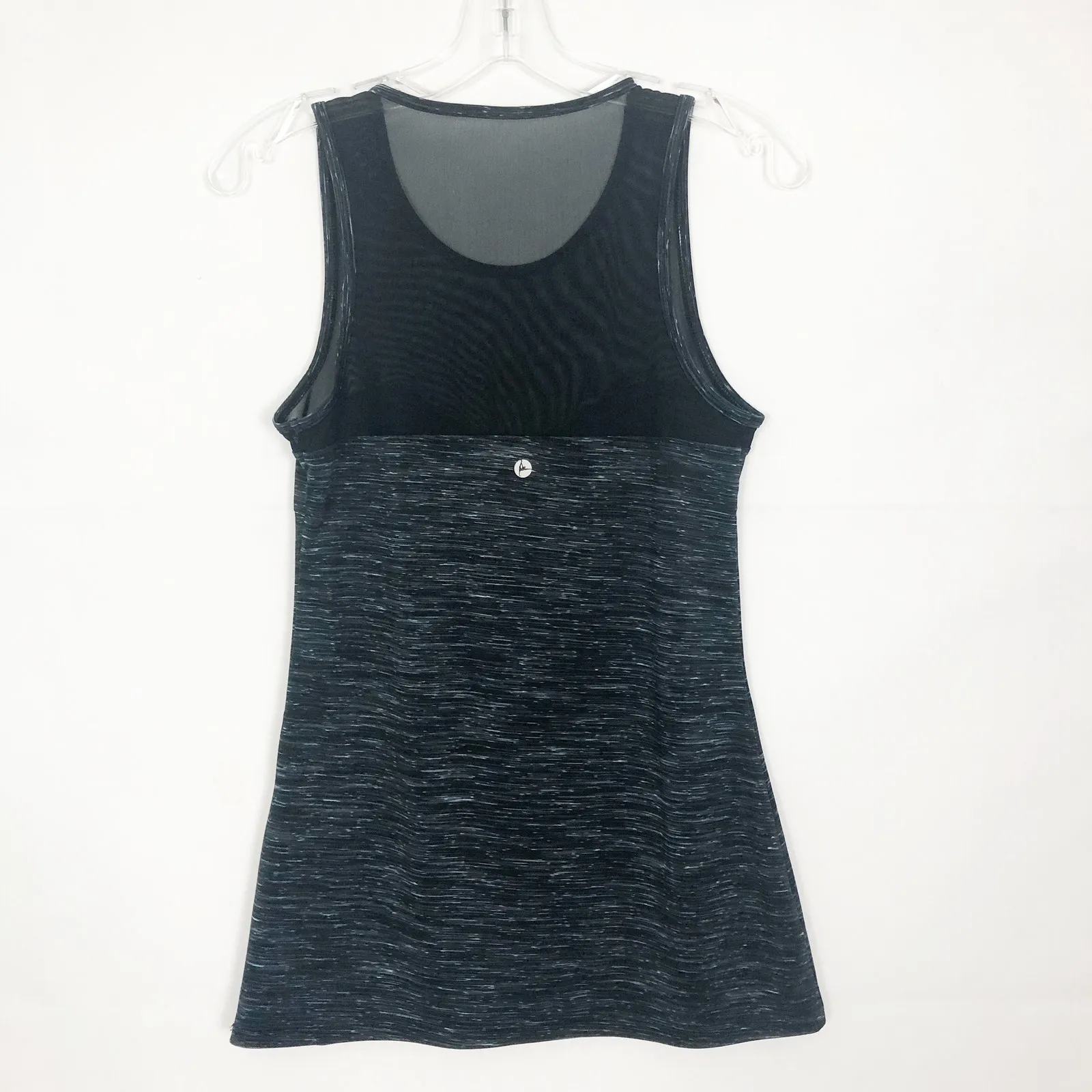 90 Degree by Reflex Space-Dye Black Mesh Tank Top Size XS Athleisure Wear - Image 4