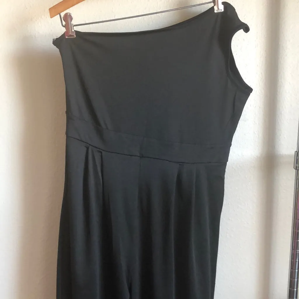 JUMPSUIT with one shoulder. Black Size XL - Image 2