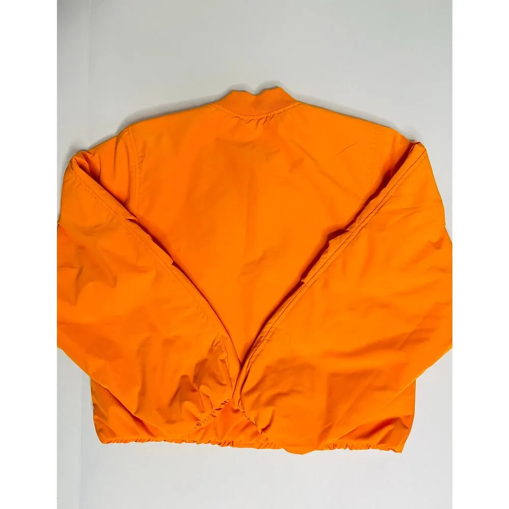 ICHI IHELISO JA Bomber Jacket size 38/ Medium Orange Full zip - Image 8