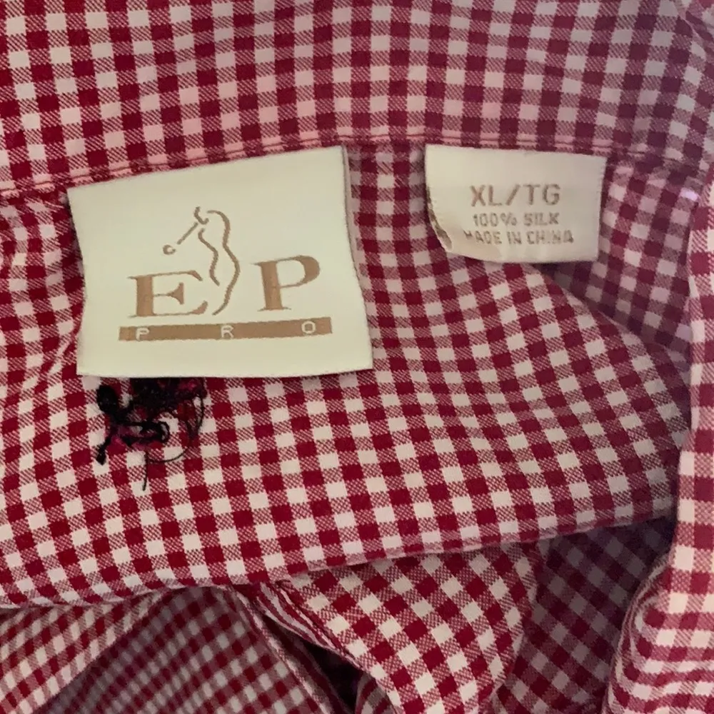 EP Pro Golf Shirt Gingham Top Blouse Sleeveless - Image 3