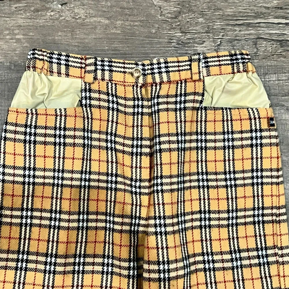 FINAL PRICE Vintage Bodyguard Polyester Plaid Pants Tan Size undefined - Image 5