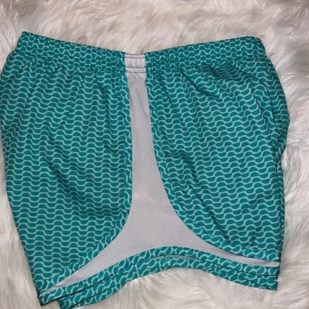 Nike Dri-Fit Teal Lined Running Shorts Size Small - Image 2