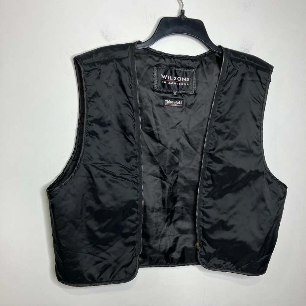 Wilsons zip in insulated vest black size medium‎ - Image 6