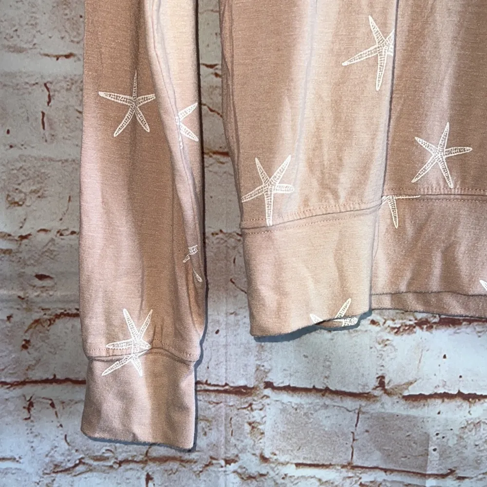 Spiritual Gangster XS Starfish pullover hoodie blush pink lightweight - Image 3