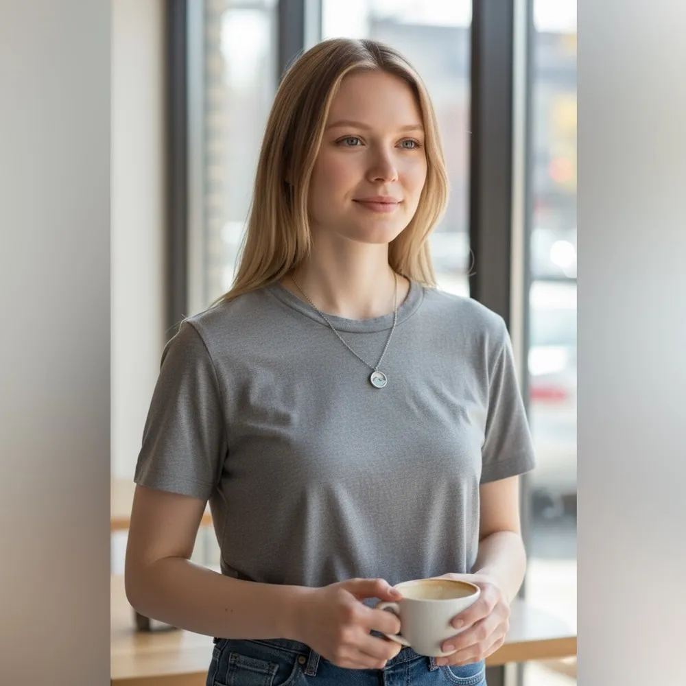 Silver Mustard Seed Necklace - Image 3