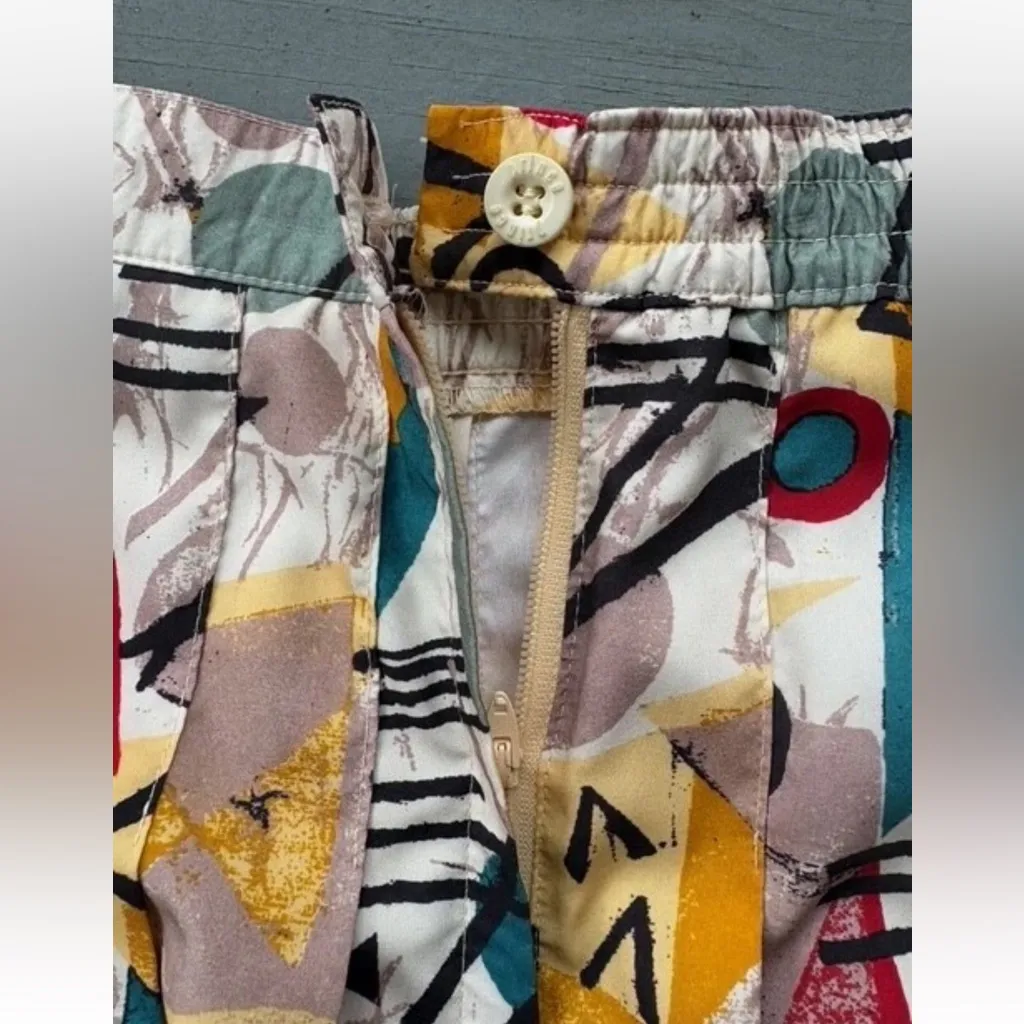 Vintage PRINCE Practice Gear Tennis Pickleball Skirt Retro Print Size Medium Red - Image 3