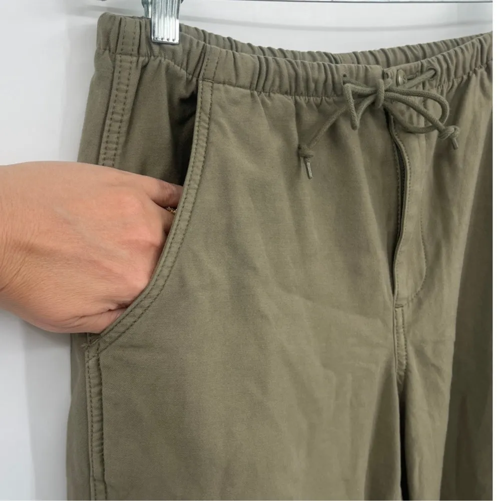 Y2K TNA Surplus Aritzia Parachute Women’s Pants Sz S Olive Cargo Gorp Military Green - Image 3