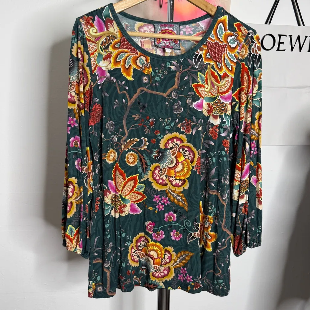 Johnny Was The Janie Favorite Puff Sleeve Knit Tee - Image 2