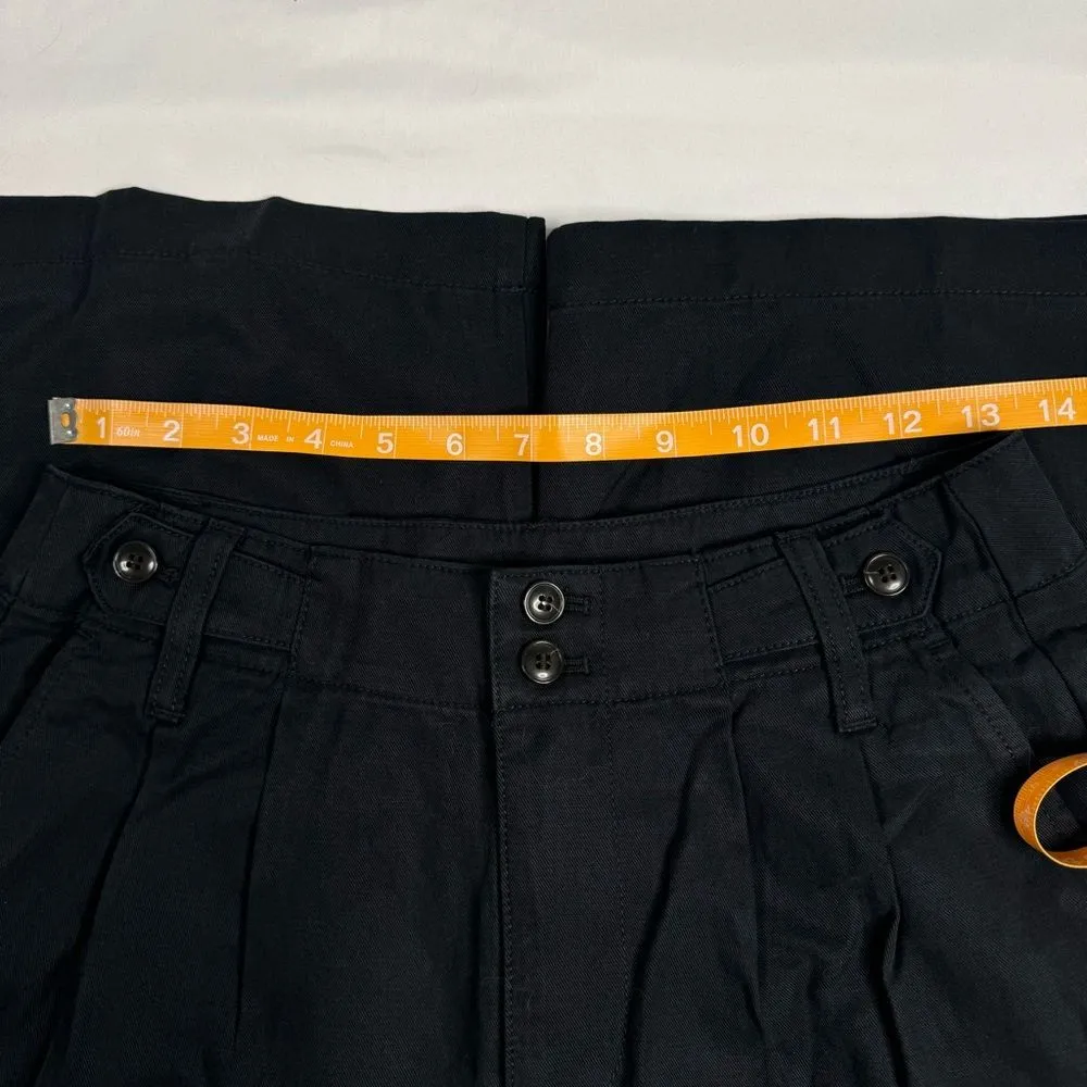 NWT Madewell Harlow Wide-Leg Pant Black Women Size 2P Linen Blend Casual Pockets - Image 7