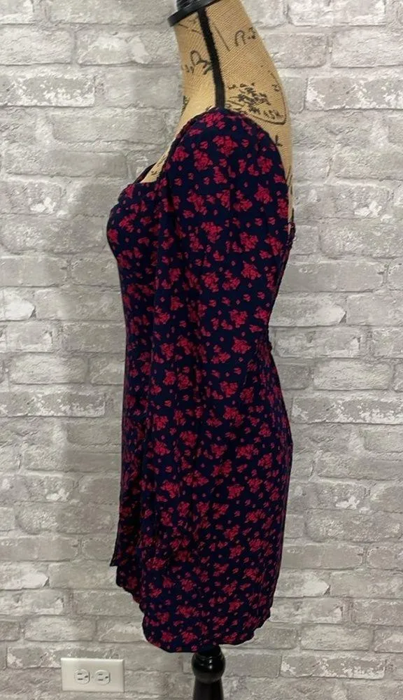 Row A Smocked Mini Dress Blue - Image 4